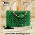 Emerald Green Crystal Handbag