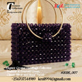 Royal Purple Crystal Handbag