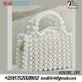 White Pearl Rectangular Handbag
