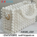 Pearl Hexagon-Pattern Handbag
