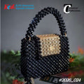 Black & Gold Beaded Handbag