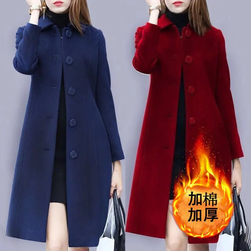 KeUL British-Style Fleece Women's Coat