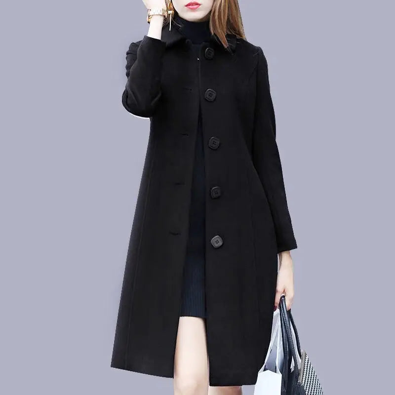 KeUL British-Style Fleece Women's Coat