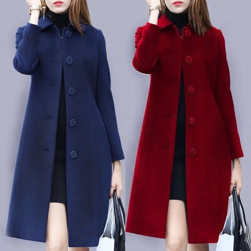 KeUL British-Style Fleece Women's Coat