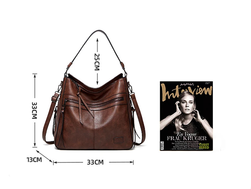 Women Handbags Female Designer Brand Shoulder Bags for Travel Weekend Outdoor Feminine Bolsas Leather Large Messenger Bag Winter
