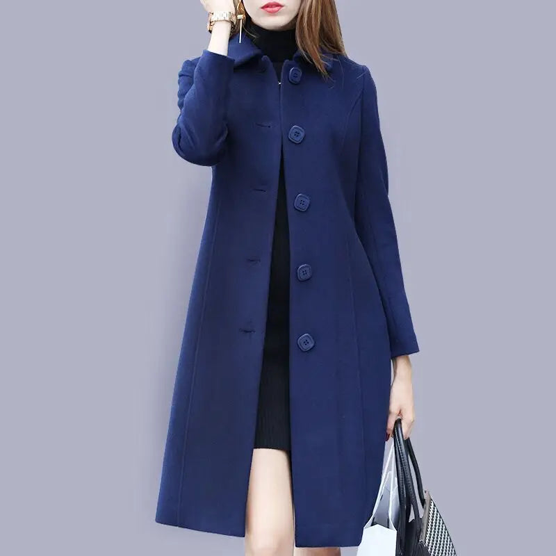 KeUL British-Style Fleece Women's Coat