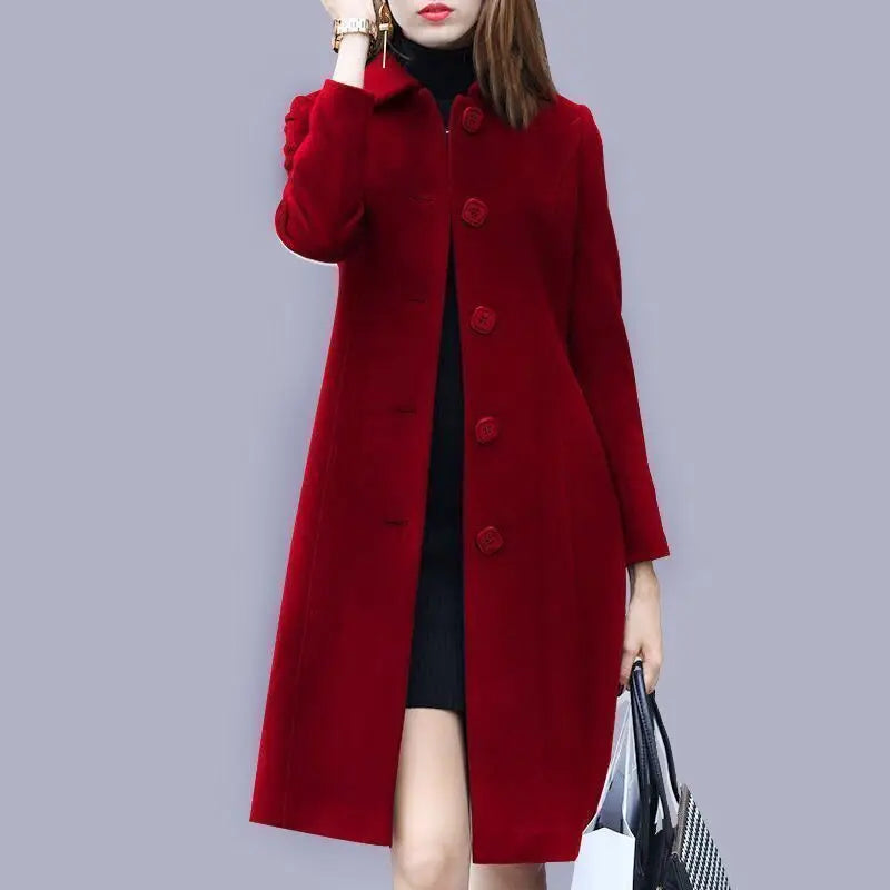 KeUL British-Style Fleece Women's Coat