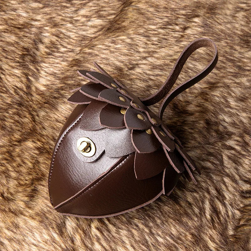 Creative Hot-sell Pine Cone-shaped Bag Popular Europe America Coin Purse New Retro Fashion Clutch High-quality Leather Women Bag