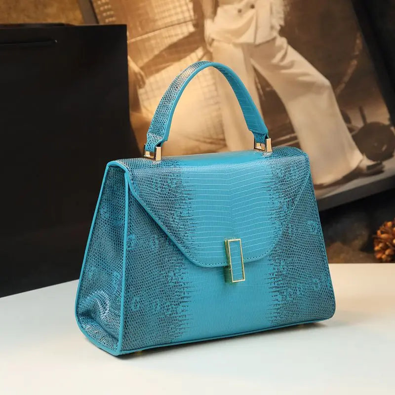 Designer Brand New Leather Lizard Leather Print Handbag Fashion Shoulder Crossbody Bags for Women Hot Selling