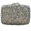 Boutique De FGG Rhinestone Clutch Purses for Women Evening Bags Elegant Crystal Clutch Purse Wedding Party Handbags and Purses