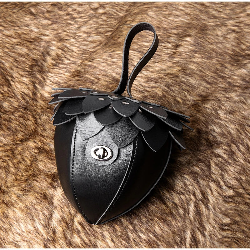 Creative Hot-sell Pine Cone-shaped Bag Popular Europe America Coin Purse New Retro Fashion Clutch High-quality Leather Women Bag