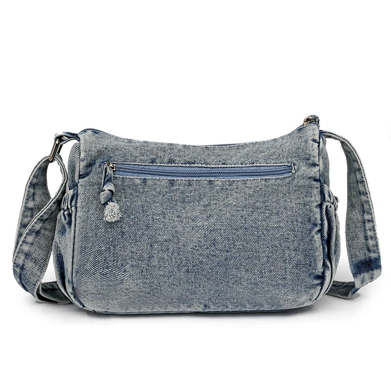 Women Bag Top Selling Denim Vintage Messenger Bag Retro Jeans Tote Large Capacity Woman Casual Fashion Shoulder Bag New Handbag