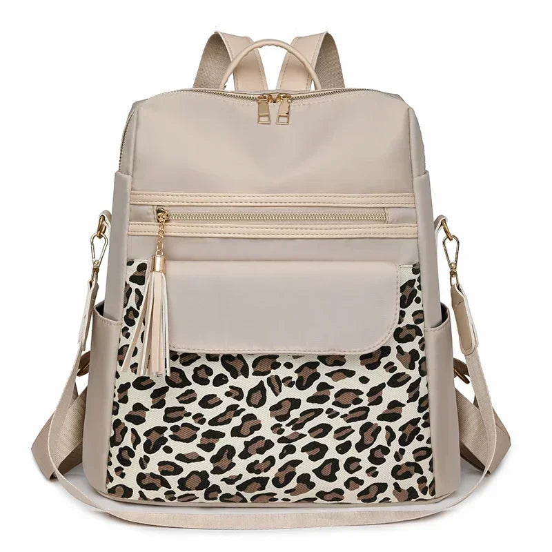 Fashion Oxford Leopard Print Women's Crossbody Bag 2026 New Large Capacity Backpack Hot Selling Casual Shoulder Bag Bolso Mujer