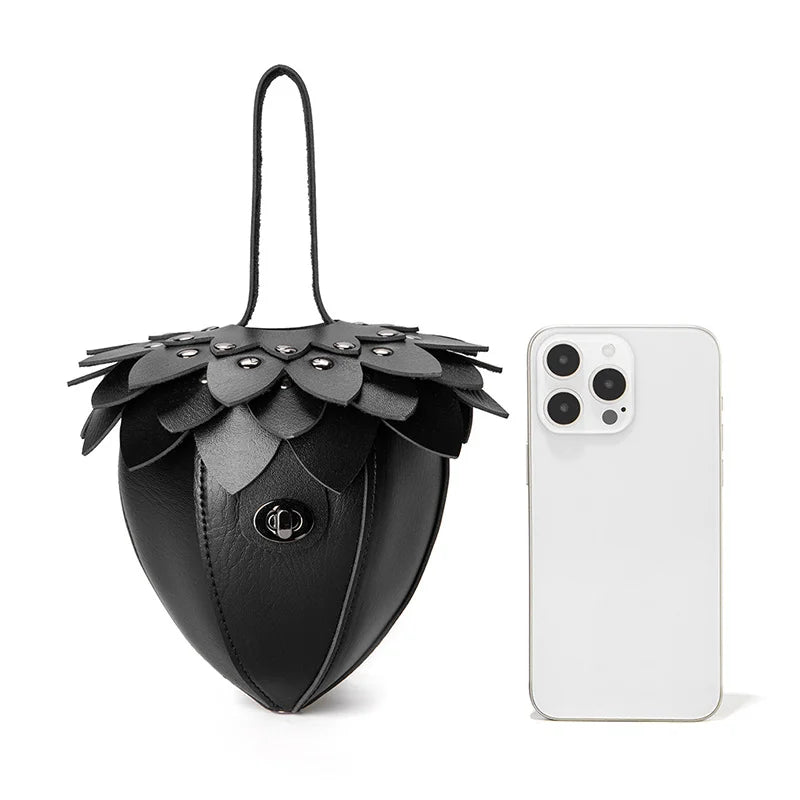 Creative Hot-sell Pine Cone-shaped Bag Popular Europe America Coin Purse New Retro Fashion Clutch High-quality Leather Women Bag