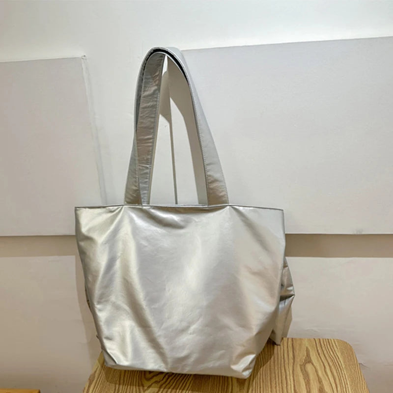 Large Capacity Handbag Casual Tote Big Bowknot Fashion Underarm Shoulder Bag Shopping Pack Korean Style Female Daily Use Bag