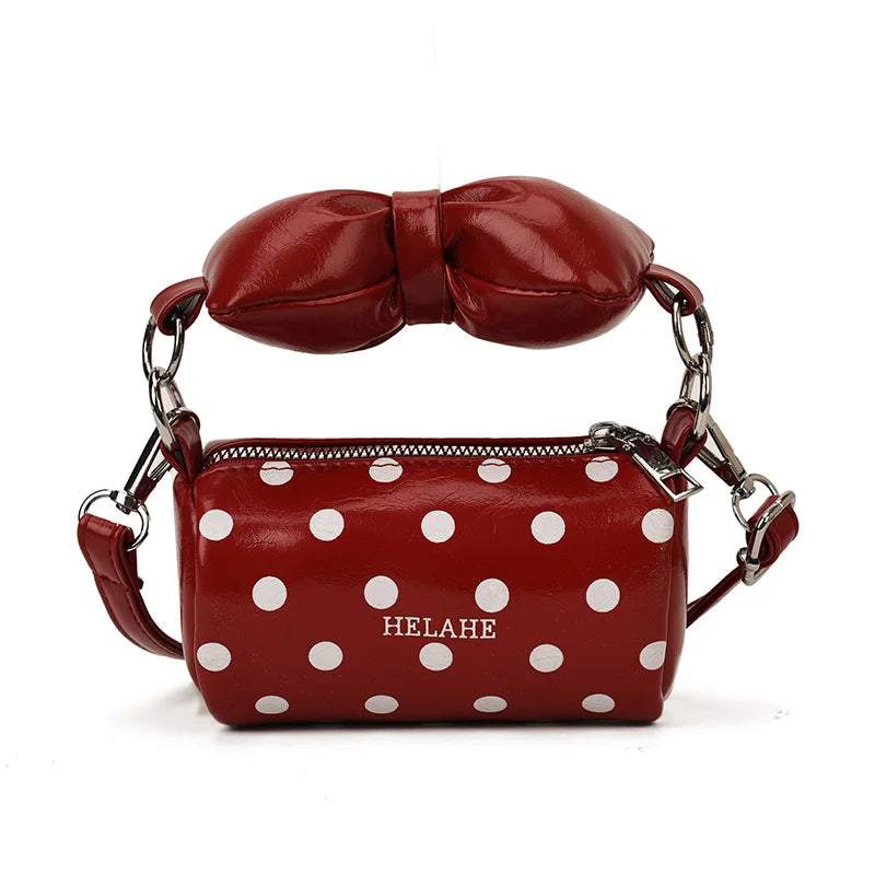 Bow PU Large Capacity Simple Shoulder Bags Hot Sale Solid Color 2025 New Brand Bags for Women New Vacation Women's Handbags