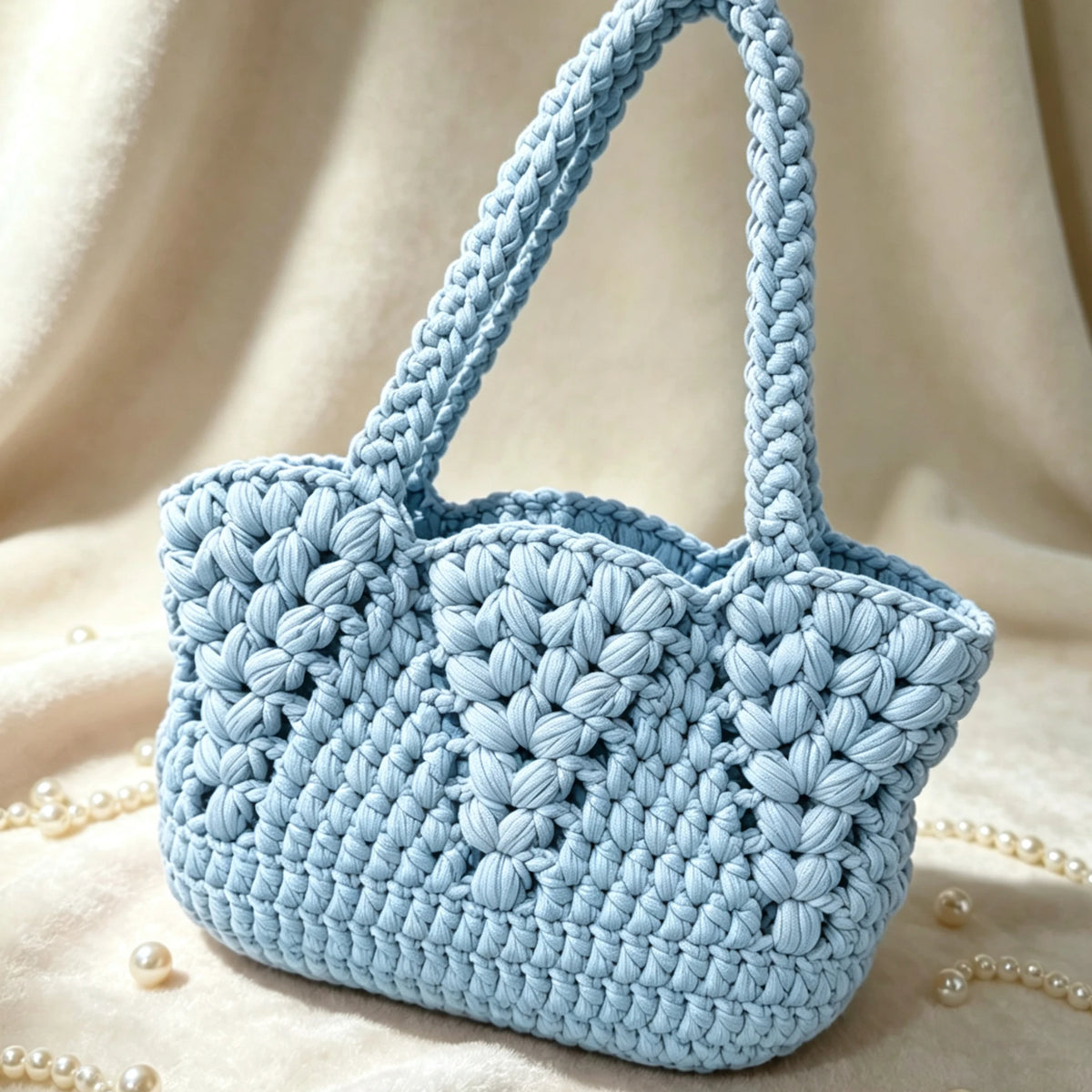 Women's Handbag, Purely Handmade Woven Bag, Niche High-End Handmade Crochet Wooden Handbag, Vintage Fan-Shaped Hollow Woven Underarm Bag, Holiday Style Large-Capacity Shoulder and Crossbody Bag, Gentle Forest-Style Design wit