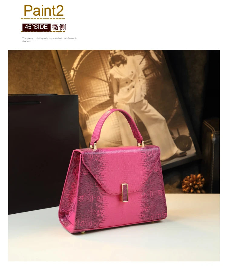 Designer Brand New Leather Lizard Leather Print Handbag Fashion Shoulder Crossbody Bags for Women Hot Selling