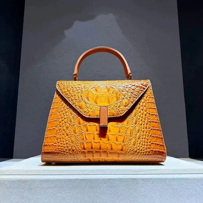 Designer Brand New Leather Lizard Leather Print Handbag Fashion Shoulder Crossbody Bags for Women Hot Selling