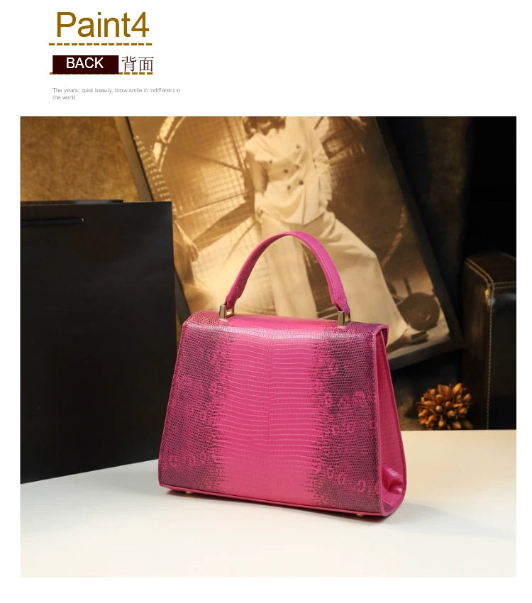 Designer Brand New Leather Lizard Leather Print Handbag Fashion Shoulder Crossbody Bags for Women Hot Selling