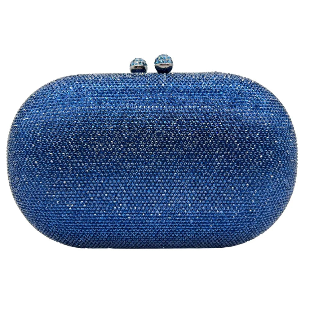 Rhinestone Crystal Evening Clutch Bag Chain Strap Sparkly Handbag Women's Party Wedding Banquet Luxury