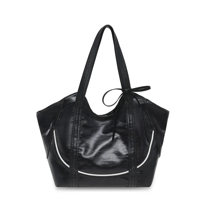 Bow Underarm Shoulder Bag,Women Lightweight Versatile Everyday Handbag,Designer Work Travel Shopping Tote Bag,Large Capacity