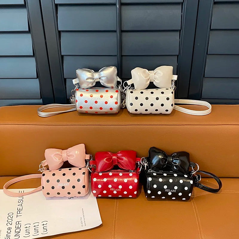 Bow PU Large Capacity Simple Shoulder Bags Hot Sale Solid Color 2025 New Brand Bags for Women New Vacation Women's Handbags