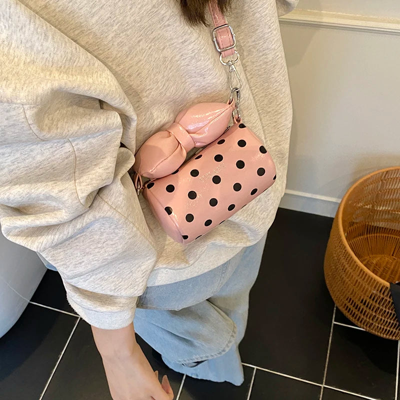 Bow PU Large Capacity Simple Shoulder Bags Hot Sale Solid Color 2025 New Brand Bags for Women New Vacation Women's Handbags