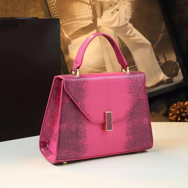 Designer Brand New Leather Lizard Leather Print Handbag Fashion Shoulder Crossbody Bags for Women Hot Selling