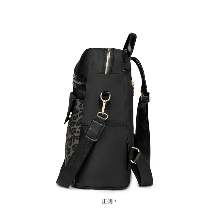 Fashion Oxford Leopard Print Women's Crossbody Bag 2026 New Large Capacity Backpack Hot Selling Casual Shoulder Bag Bolso Mujer